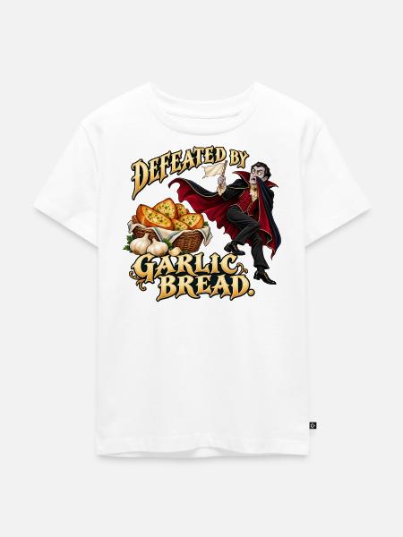 Vampir gegen Knoblauchbrot - Kinder Premium Bio T-Shirt - Weiß