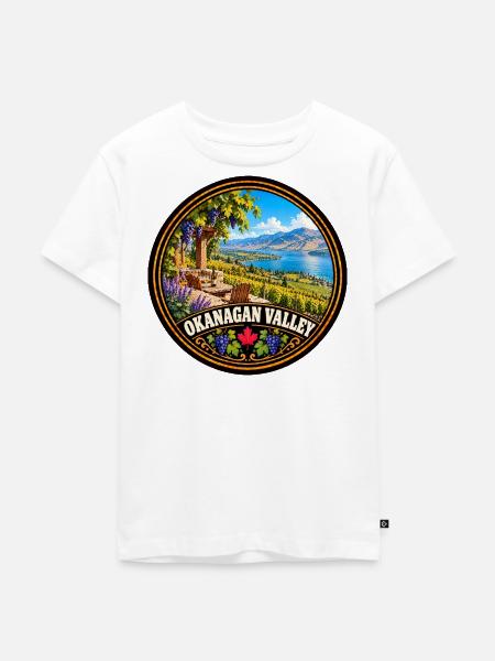 Okanagan Valley Kanada Landschaft Urlaub - Kinder Premium Bio T-Shirt - Weiß