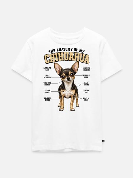 Chihuahua Hundebesitzer T Chihuahua Gassi  - Kinder Premium Bio T-Shirt - Weiß