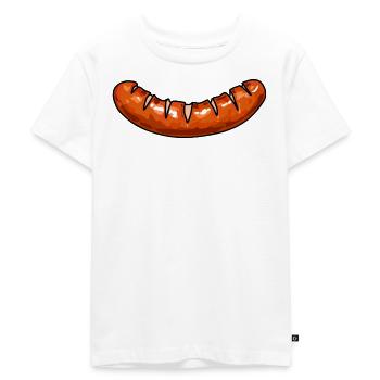 Saucisse à la saucisse - T-shirt Premium bio Enfant - blanc - Devant - Hailey (125cm)