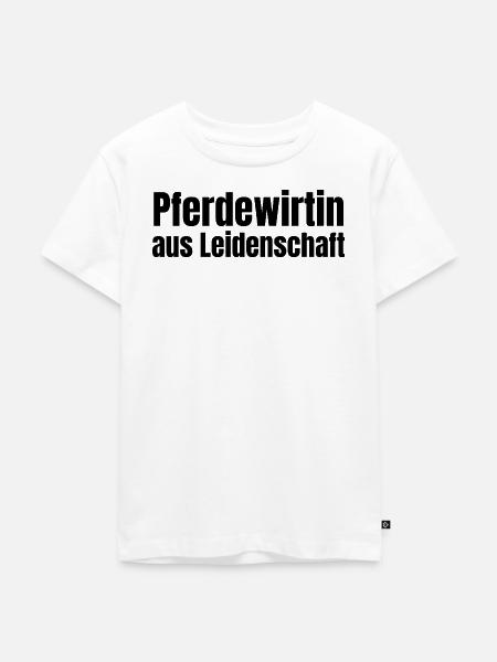 Pferdewirtin aus Leidenschaft Pferde Geschenk - Kinder Premium Bio T-Shirt - Weiß