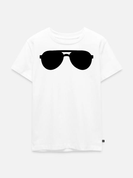 Sonnenbrille - Kinder Premium Bio T-Shirt - Weiß