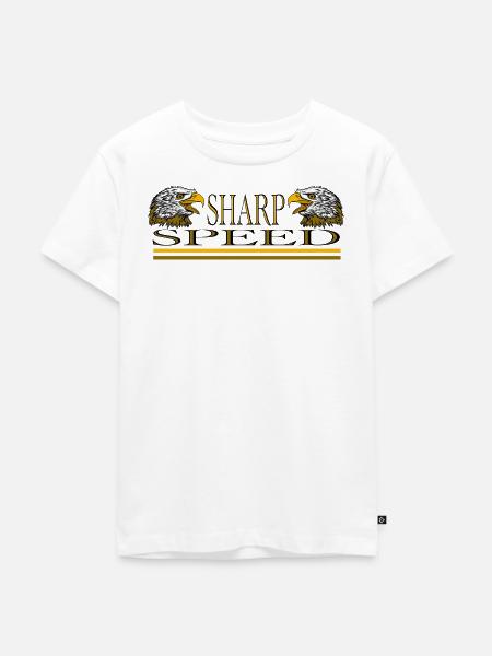 Golden Eagle und Speed - Kinder Premium Bio T-Shirt - Weiß