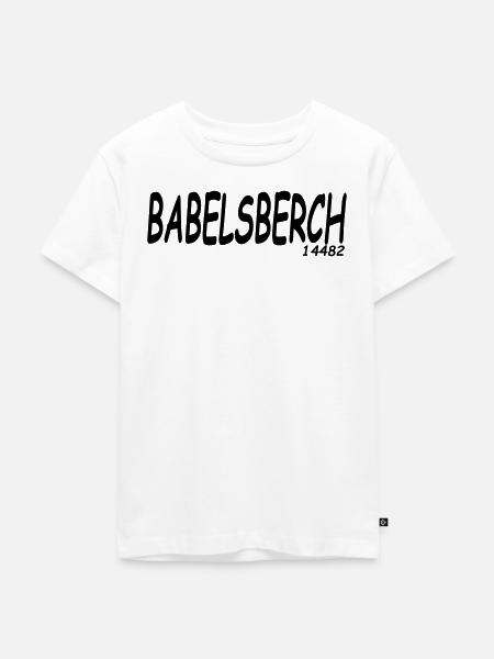 BABELSBERCH 14482 - Kinder Premium Bio T-Shirt - Weiß