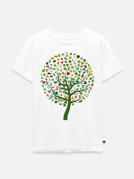 Natur - Kinder Premium Bio T-Shirt - Weiß