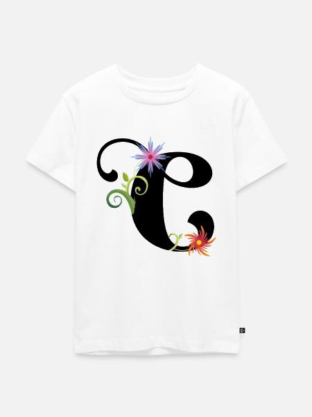 C - Kinder Premium Bio T-Shirt - Weiß