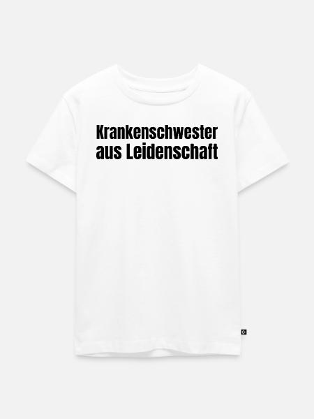 Krankenschwester aus Leidenschaft Geschenk - Kinder Premium Bio T-Shirt - Weiß