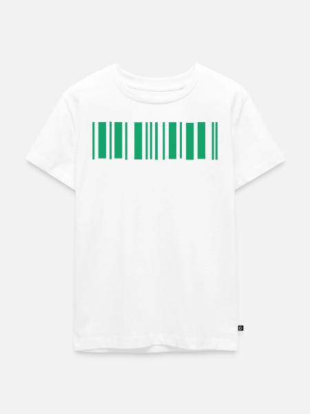 Strichcode - Kinder Premium Bio T-Shirt - Weiß