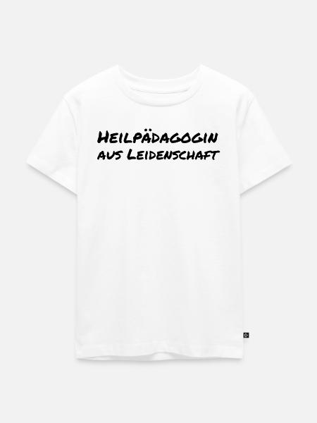 Heilpädagogin aus Leidenschaft Geschenk - Kinder Premium Bio T-Shirt - Weiß