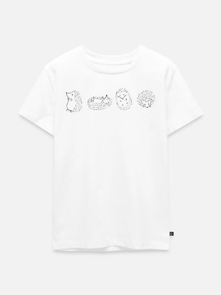 Igel Igel Igel Igel - Kinder Premium Bio T-Shirt - Weiß