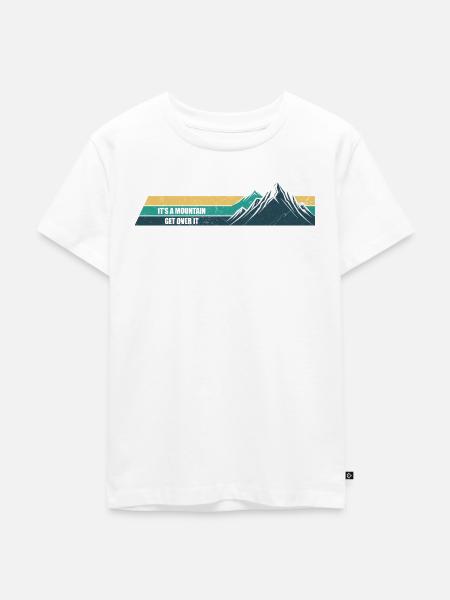 Berggipfel Überwinden Sie es - Kinder Premium Bio T-Shirt - Weiß