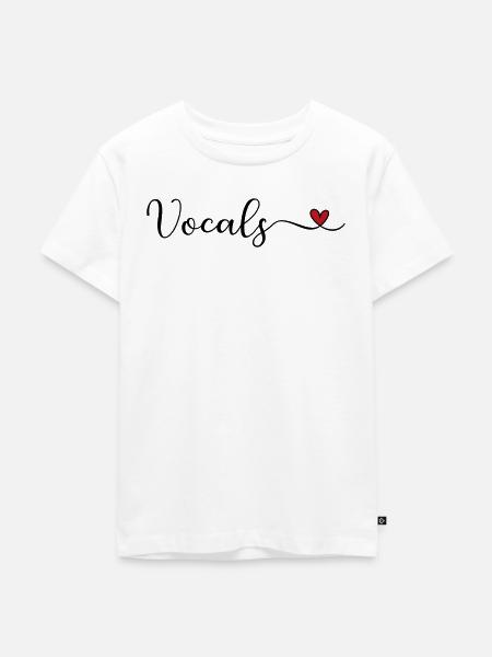 vocals - Kinder Premium Bio T-Shirt - Weiß