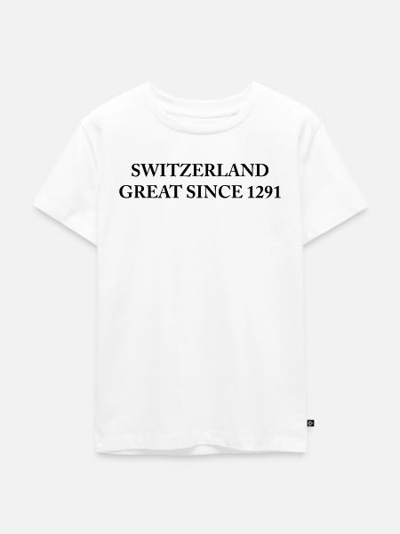 Switzerland Great since 1291 - Kinder Premium Bio T-Shirt - Weiß