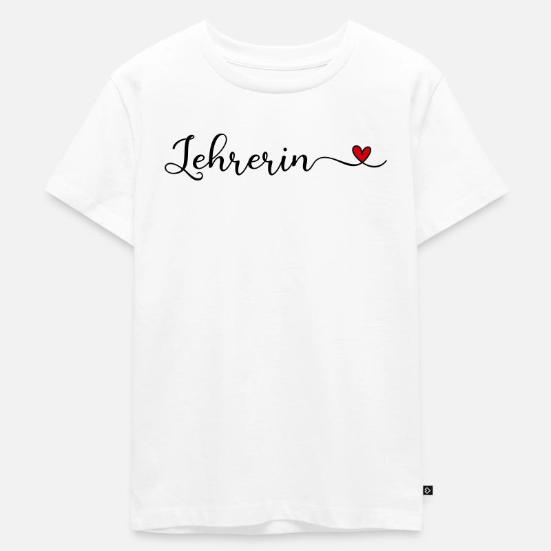 Lehrerin - Kinder Premium Bio T-Shirt - Weiß