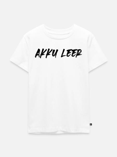 Akku leer - Kinder Premium Bio T-Shirt - Weiß