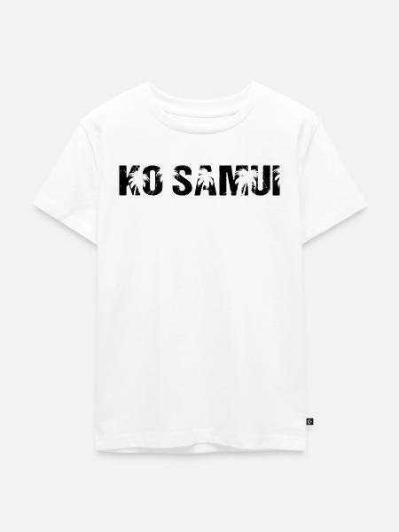 Ko Samui Thailand Palmen - Kinder Premium Bio T-Shirt - Weiß