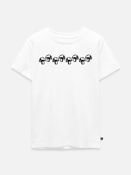 Pilze Symbol - Kinder Premium Bio T-Shirt - Weiß