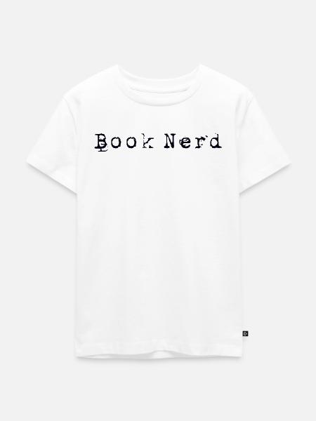 Book nerd Leseratte - Kinder Premium Bio T-Shirt - Weiß