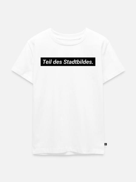 Ich bin Teil des Stadtbildes - Kinder Premium Bio T-Shirt - Weiß