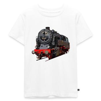 Dampflok 95 027 - Kinder Premium Bio T-Shirt - Weiß - Vorne - Hailey (125cm)