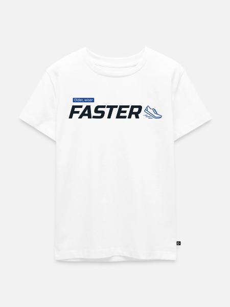 Älter, weiser, schneller! - Kinder Premium Bio T-Shirt - Weiß