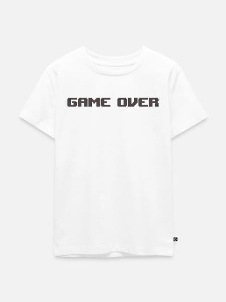 Game over retro - Kinder Premium Bio T-Shirt - Weiß