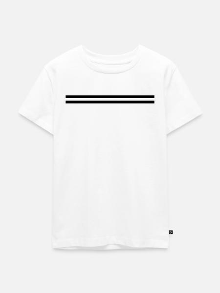 Linie Symbol Strich - Kinder Premium Bio T-Shirt - Weiß