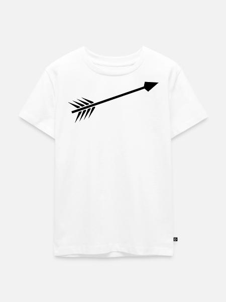 Pfeil - Kinder Premium Bio T-Shirt - Weiß