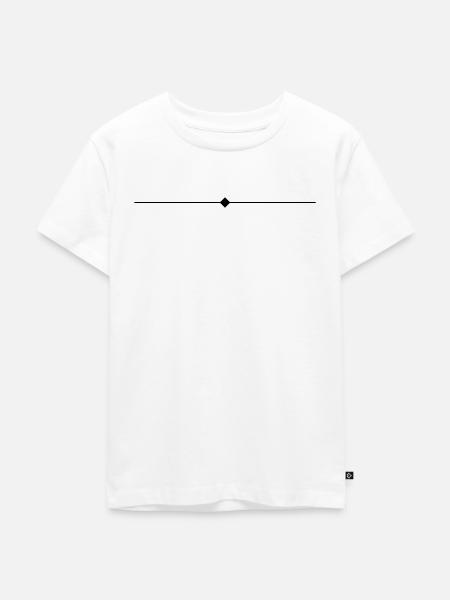 Linie Symbol Element - Kinder Premium Bio T-Shirt - Weiß