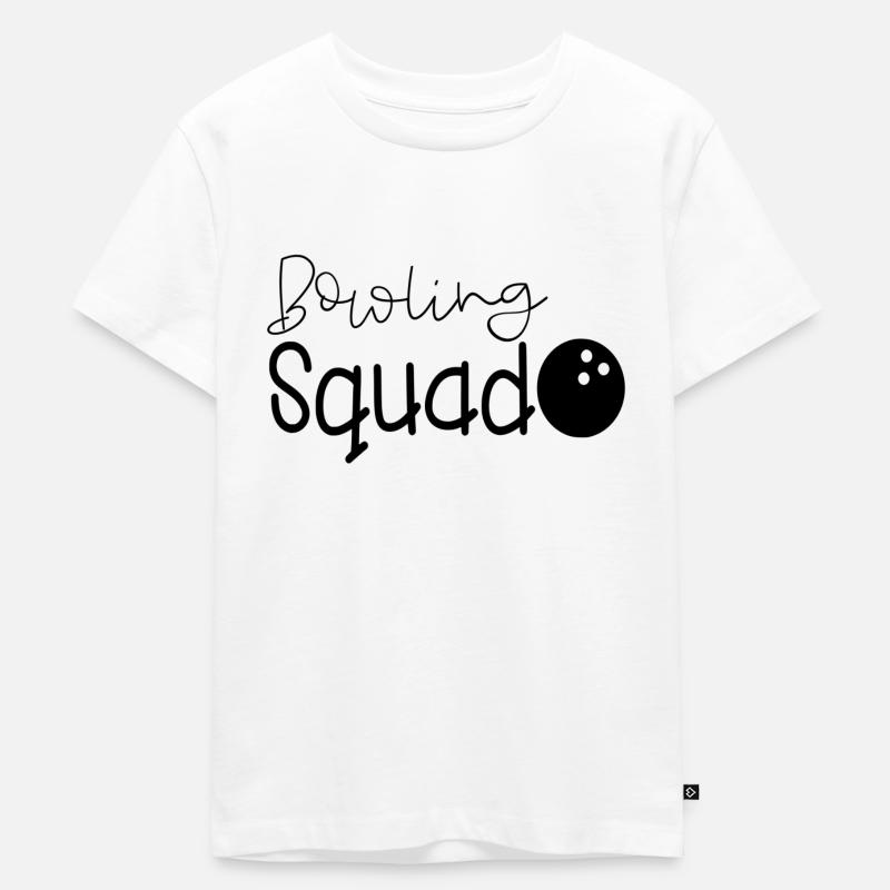 Équipe de joueurs de l'équipe de bowling - T-shirt Premium bio Enfant - blanc