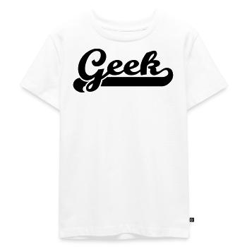 geek - Kids Premium Organic T-Shirt - white - Front - Hailey (125cm)