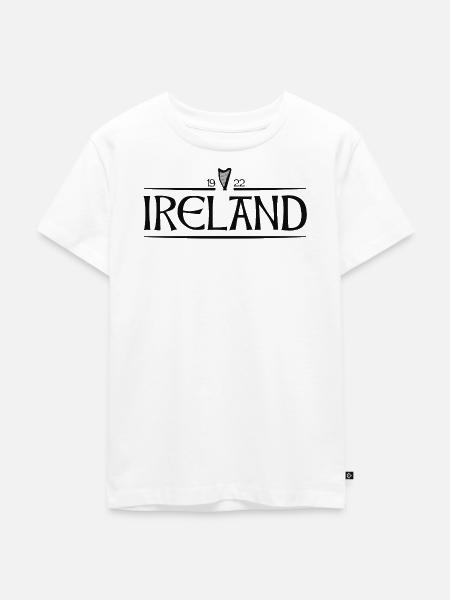 Ireland - Irland - Ire - irisch - Harfe - Kinder Premium Bio T-Shirt - Weiß