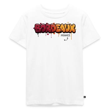 Logo de la ville graffiti de Bordeaux - T-shirt Premium bio Enfant - blanc - Devant - Hailey (125cm)