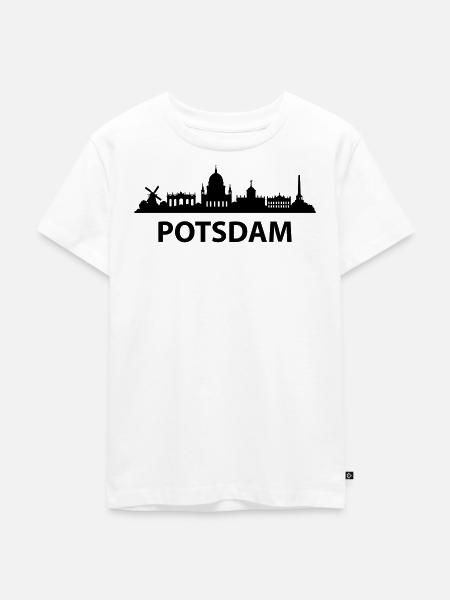 Potsdam SKYLINE - Kinder Premium Bio T-Shirt - Weiß