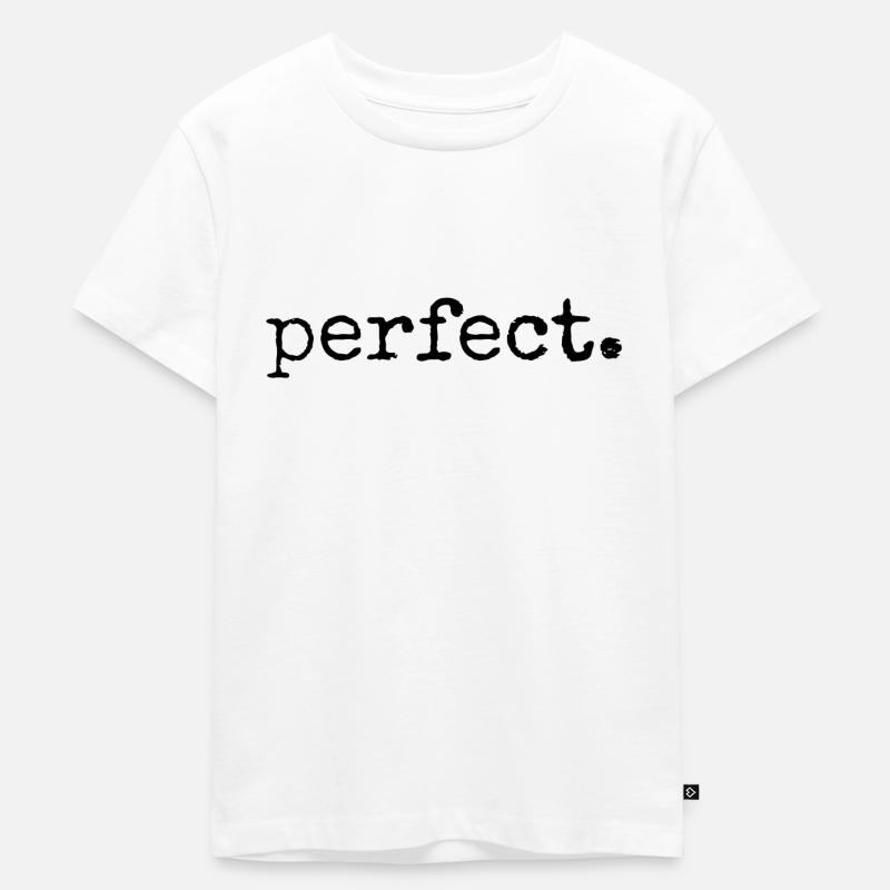 perfekt - Kinder Premium Bio T-Shirt - Weiß