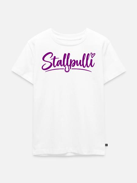 Stallpulli - Pferd - Reiterin - Stall - Pullover - Kinder Premium Bio T-Shirt - Weiß