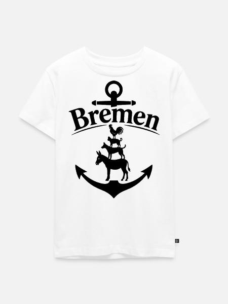 Bremen - Kinder Premium Bio T-Shirt - Weiß