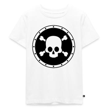 Pirate - Crâne - T-shirt Premium bio Enfant - blanc - Devant - Hailey (125cm)