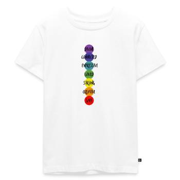 Chakra Healing Spirituality - Kids Premium Organic T-Shirt - white - Front - Hailey (125cm)