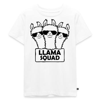 Conception d’équipe Llama Squad - T-shirt Premium bio Enfant - blanc - Devant - Hailey (125cm)