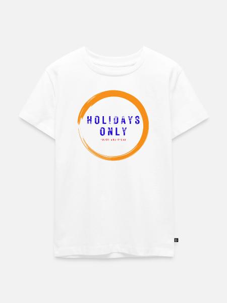 Holidays Only - Kinder Premium Bio T-Shirt - Weiß