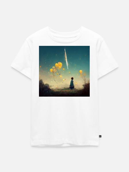 Ein Wunsch - Kinder Premium Bio T-Shirt - Weiß