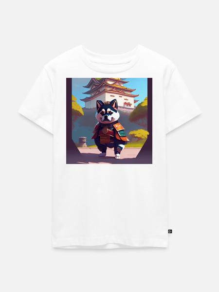 Ronin - Kinder Premium Bio T-Shirt - Weiß