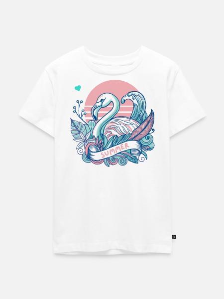 Summer Feeling - Kinder Premium Bio T-Shirt - Weiß