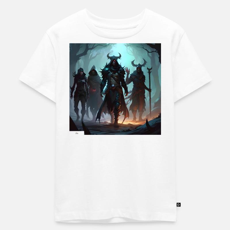 Magier & Zauberer Freunde - Kinder Premium Bio T-Shirt - Weiß