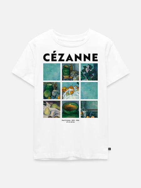 Kunst Malerei von Cezanne Impressionismus - Kinder Premium Bio T-Shirt - Weiß