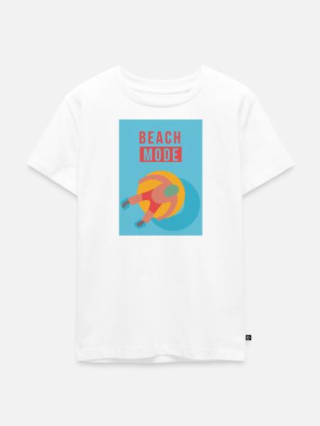 Beach Mode - Kinder Premium Bio T-Shirt - Weiß
