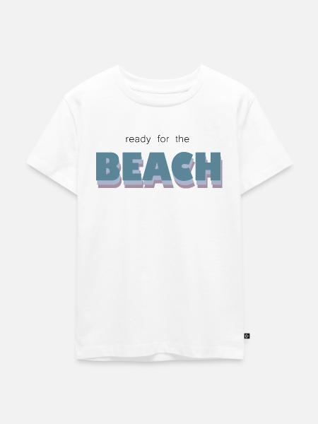 ready for the beach - Kinder Premium Bio T-Shirt - Weiß