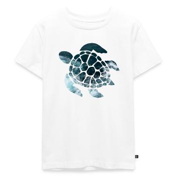Schildkröte - Kinder Premium Bio T-Shirt - Weiß - Vorne - Hailey (125cm)