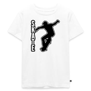 Skate - Skater - T-shirt Premium bio Enfant - blanc - Devant - Hailey (125cm)